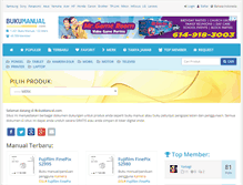 Tablet Screenshot of bukumanual.com